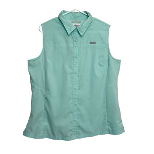 Columbia PFG Sz.XL Women’s Tamiami Sleeveless Tank Shirt Omni Shade Fishing Golf